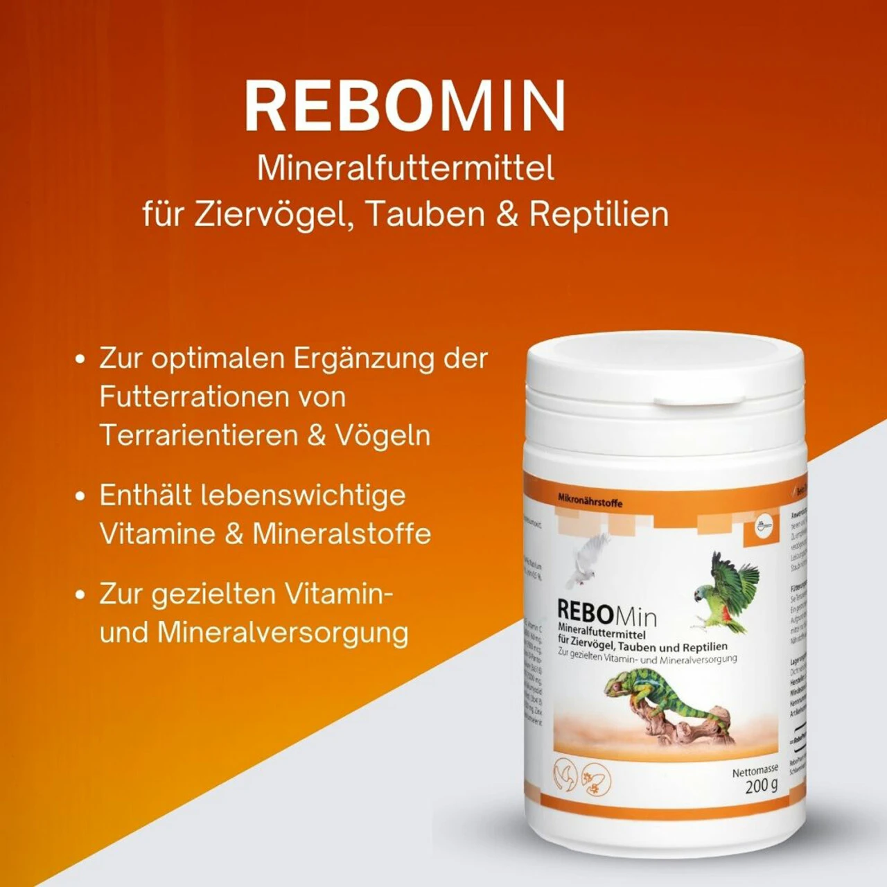 ReboVet REBOMin Für Vögel & Reptilien – Bild 2